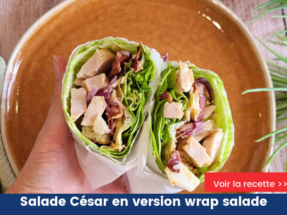 Salade César en version wrap salade